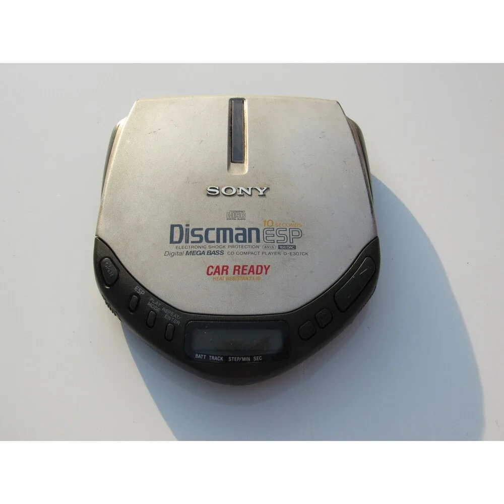 Sony Discman D-E307CK Portable CD Player ESP Digital Mega Bass Car Ready Vintage